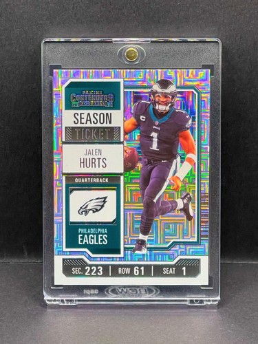 Jalen Hurts RARE MOJO REFRACTOR INVESTMENT CARD SSP PANINI EAGLES MVP ROY MINT - Picture 5 of 12