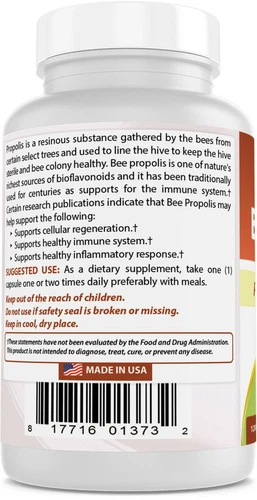 Best Naturals Bee Propolis 500 mg 120 Capsules