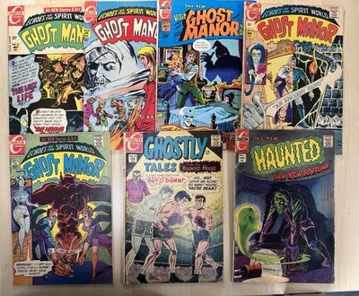 Lot 7x  Ghost Manor#10 13 15 18 19 Charlton Comics, Haunted etc.