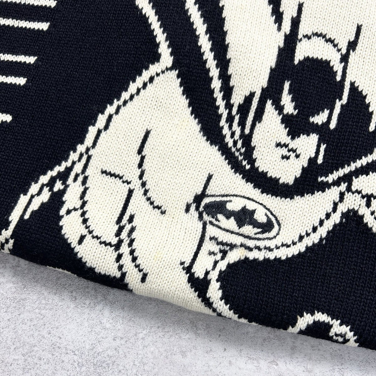 VTG 90s ICEBERG BATMAN DC COMICS 1992 GILMAR WOOL KNIT SWEATER S