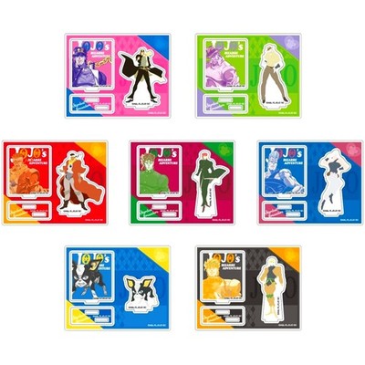 Set of 7 JJBA Part 3 Stardust Crusaders Acrylic Stand Collection Japan C039