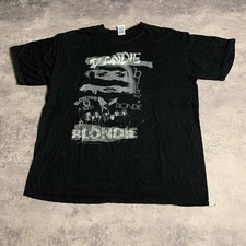 Blondie Band Tour 2014 T-Shirt XL Black Punk Rock New Wave Debbie Harry 9.5/10