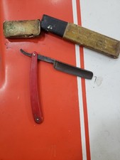 Vintage Case Red Imp Wedge 132 Straight Razor Made in the USA Red Celluloid