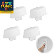 4 Pcs Dimmer Replacement Knob, Dimmer Switch Knob Replacement White 