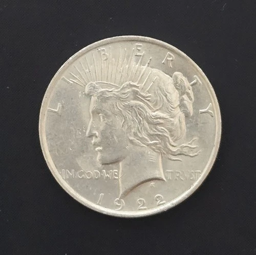 1922-P Peace Silver Dollar - 90% SILVER - Almost Uncirculated Condition!