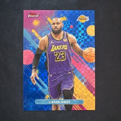 2026 Topps Finest LeBron James Blue X-Fractor /99 Lakers #79