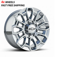 22 Chevy Silverado 2500 3500 Hd Wheels Rims 8x180 Chrome Set Of 4 22x9 Lt Ltz