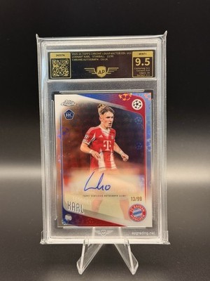 2025-26 TOPPS CHROME LOGOFRACTOR EDI. UCC LENNART KARL - STARBALL AUTO /99