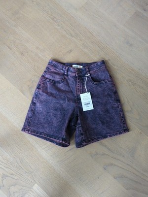 Ripton Size 24 Acid Wash Purple Jorts Jean Shorts New With Tag