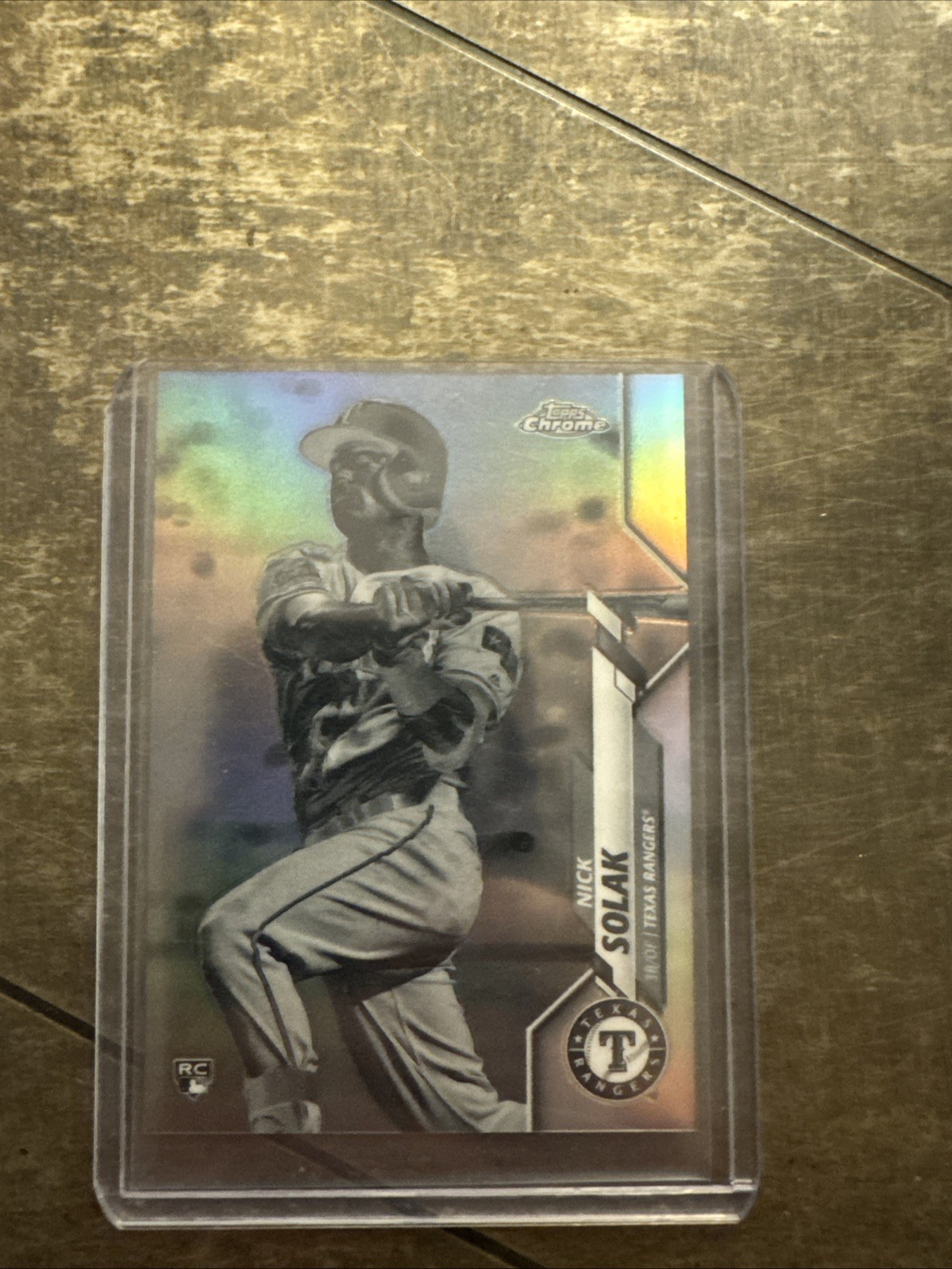 2020 Topps Chrome - Nick Solak #33 Negative Refractor (RC)