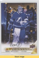 2022-23 Upper Deck Series 1 UD Canvas Andrei Vasilevskiy #C74 READ 0x2e