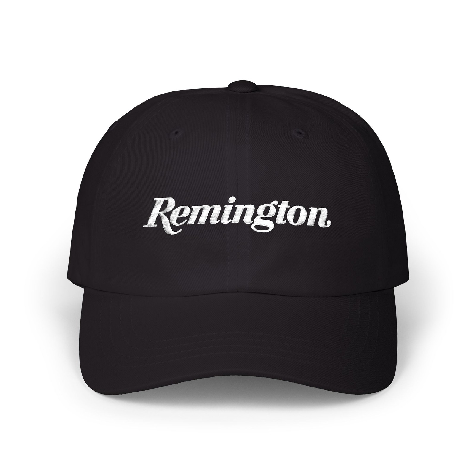 Remington Firearms Embroidered White Logo on Unstructured Dad Hat / Cap