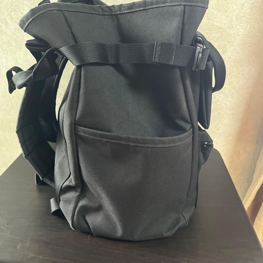 Porter Union Backpack Black Adjustable Strap Used… - image 5