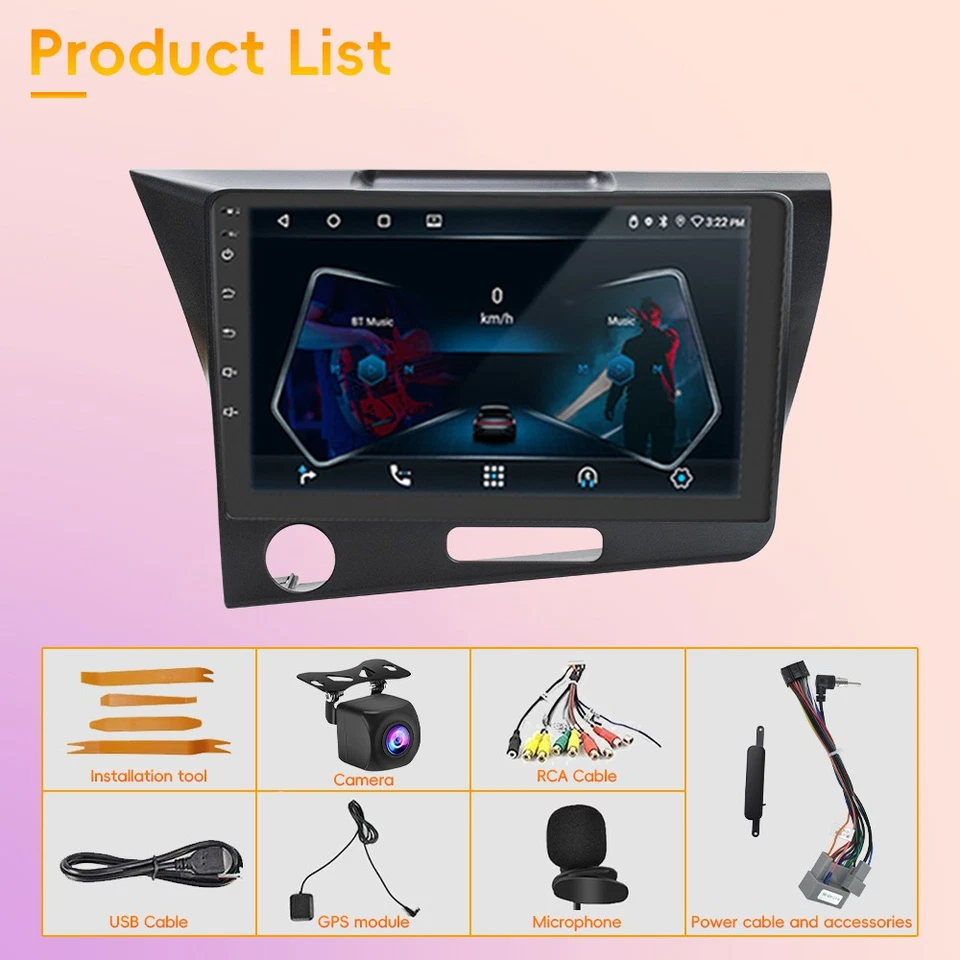 For Honda CR-Z 2010-2016 CarPlay Android13 Car Stereo Radio with Camera 6G+64G - Image 3 of 4