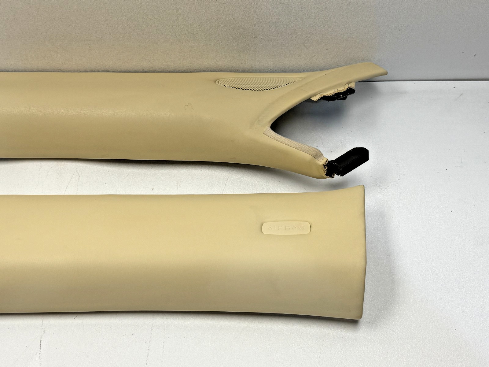 06-12 Bentley Continental Flying Spur Windshield A Pillar Trim Panel Set PO43