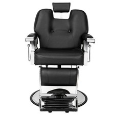 All Purpose Barber Chair Heavy Duty Reclining Salon Chair for Hair Stylist Black