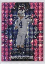 2023 Panini Mosaic Pink Camo Mosaic Prizm Adam Vinatieri #98 11yh