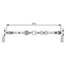 2x Bremsschlauch vorne für Volvo S60 2 134 S80 124 V60 1 155 157 V70 3 | 242465