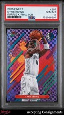2025-26 Finest Purple X-Fractor #287 Kyrie Irving 01/75 PSA 10 MAVERICKS