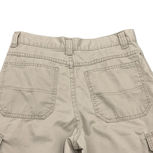 Wrangler Cargo Shorts Relaxed Fit Beige Womens 28W 12L 100% Cotton - Picture 6 of 12