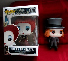 2010 Funko Pop Alice In Wonderland Queen Of Hearts 179 Mad Hatter John Depp 181