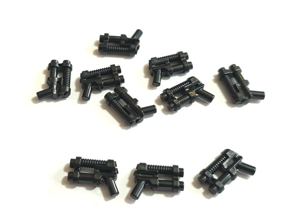 10 StüCk Lego 95199 Pistole Blaster Gewehr MinifigurzubehöR – Black Schwarz-image