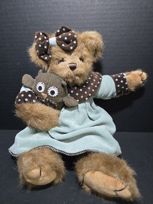 Bearington Bear Heather and Hooter Owl 13 Inch With Clothes 