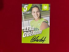 Lena Oberdorf Hand-signed Autograph Vfl Wolfsburg Official Player Card 5 Lena Oberdorf Hand-signed Autograph Vfl Wolfsburg Official Player Card 5