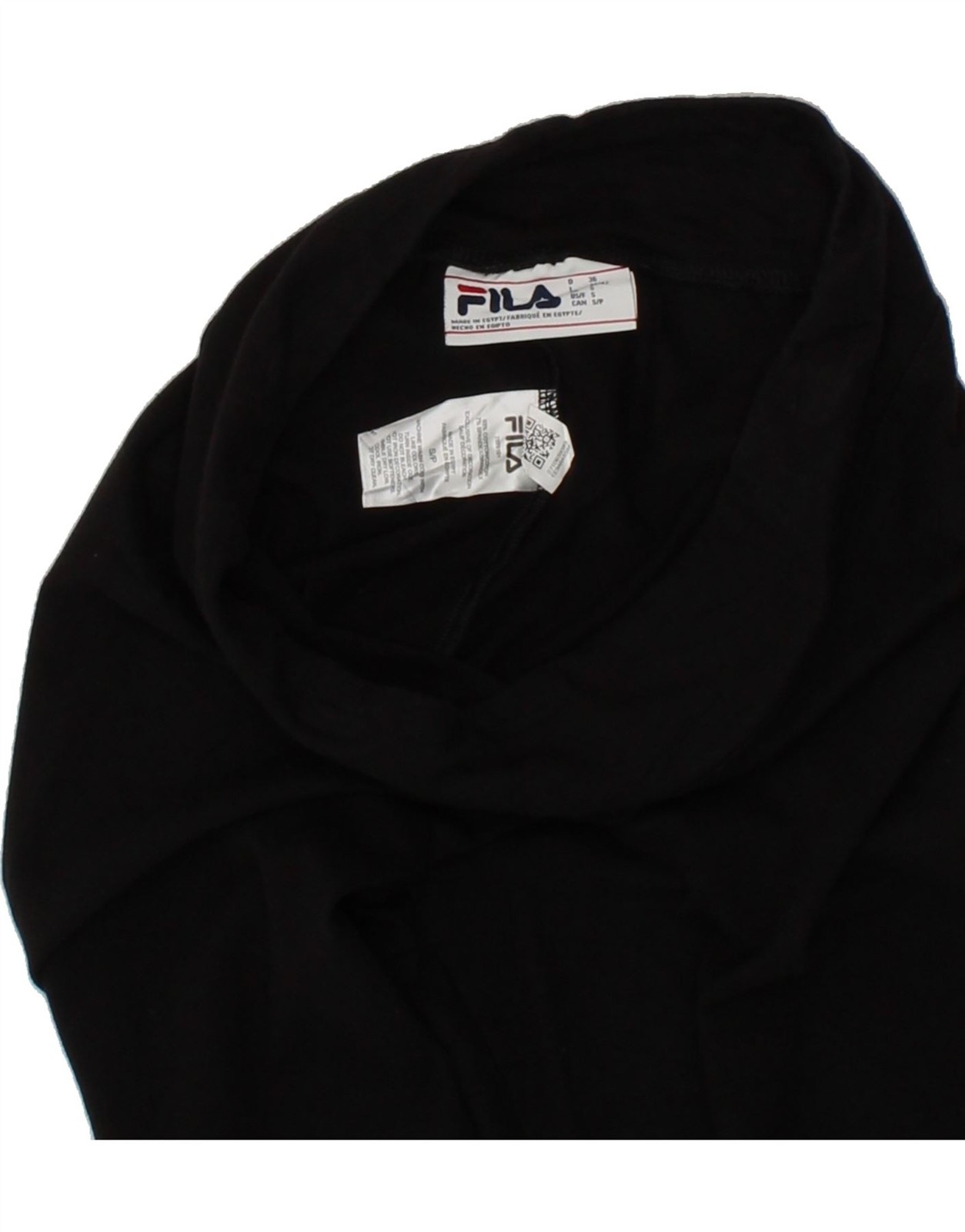 FILA Leggings Donna Grafici UK 10 Small Nero Cotone AJ01