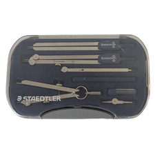 Staedtler Drafting Compass Geometry Set Made in Italy with Case