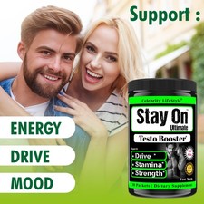 Male Enhancement Testosterone Booster 150 Capsules Stamina Pills Men Performance