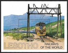 Lesotho 1972 Railways of The World MS MNH