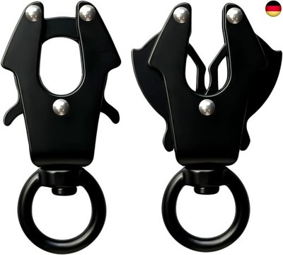 2 Stück Frosch Clip Karabiner Hundeleine, 360 Grad Drehbarem Hundeleine 