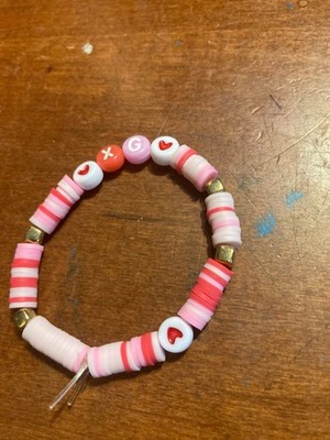 XG Bracelet   Pink Red Heishi Beaded Kpop Bracelet   XG Inspired Jewelry   ALPHA