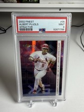 Albert Pujols 2002 Topps Finest Xfractor #35 SP /299 PSA Mint #2