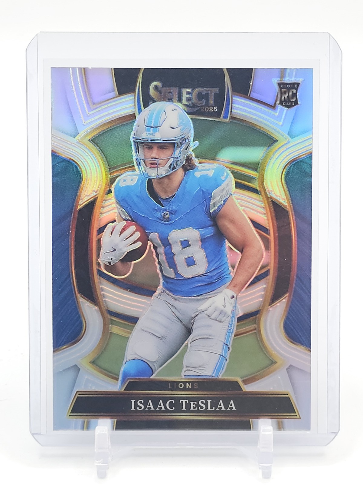 ISAAC TESLAA 2025 SELECT SILVER PRIZM CONCOURSE ROOKIE #70 LIONS Q0139
