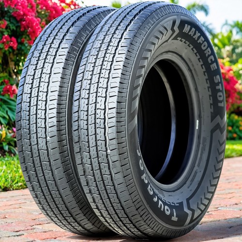 2 Tires Tourador MaxForce ST01 Semi-Steel ST 235/80R16 Load F 12 Ply Trailer