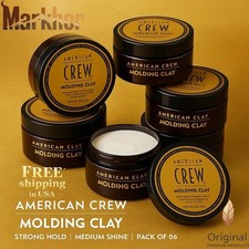 American Crew Molding Clay Men Hair Gel with Strong Hold and Medium Shine 3oz
