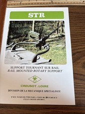 Vintage French STR Rail Mounted Rotary Support Military Tank Brochure