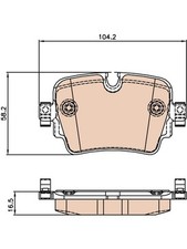 TRW Brake Pads fits Jaguar F-Type 5.0 X152 SCV8 R AWD (GDB2066)