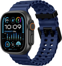 Ocean Sport Band Compatible with Apple Watch Ultra 2 3/Ultra Band for Men 49Mm 4