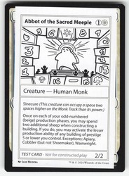 Abbot of the Sacred Meeple Mystery Booster 2 Playtest Cards