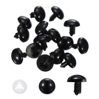 24 Mm Sicherheitsaugen, 40 StüCk Kunststoff-Bastelaugen Mit Schutzfolie, Schwarz