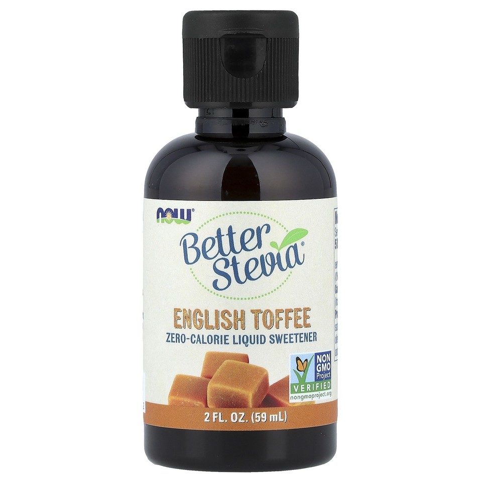 Better Stevia®, Zero-Calorie Liquid Sweetener, English Toffee, 2 fl oz (59 ml)
