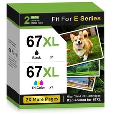 67XL Ink Cartridge for HP Ink 67 Deskjet 2700e 2755e 2800e 2855e Envy 6000 6055e