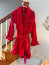 VTG Victoria's Secret Turkish Cotton Terry Bath Robe Women's XS/S monogram red