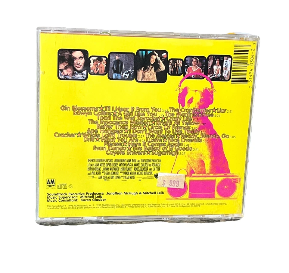 Empire Records CD Soundtrack Gin Blossoms Cranberries Toad Wet Sprocket Cracker - Image 3 of 4