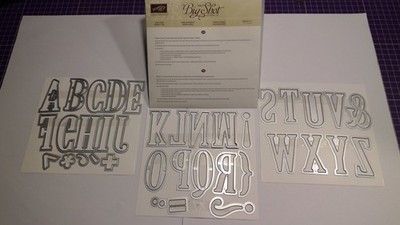 Stampin Up! Framelits Große Buchstaben, Large Letters Sizzix Big Shot
