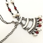 Vintage Sterling Silver MARSALA CO Marcasite Bar Necklace 16-18” 925 11g #97 — photo 10