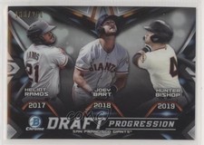 2019 Bowman Draft Chrome Progression Refractor /250 Heliot Ramos Joey Bart 7i2